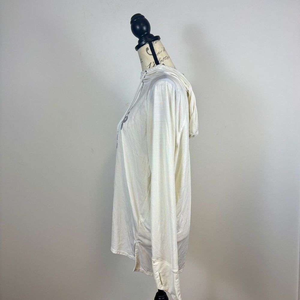 Tommy Hilfiger Sport Hoodie Womens XL White Lightweight Long Sleeve Pullover - Picture 3 of 8